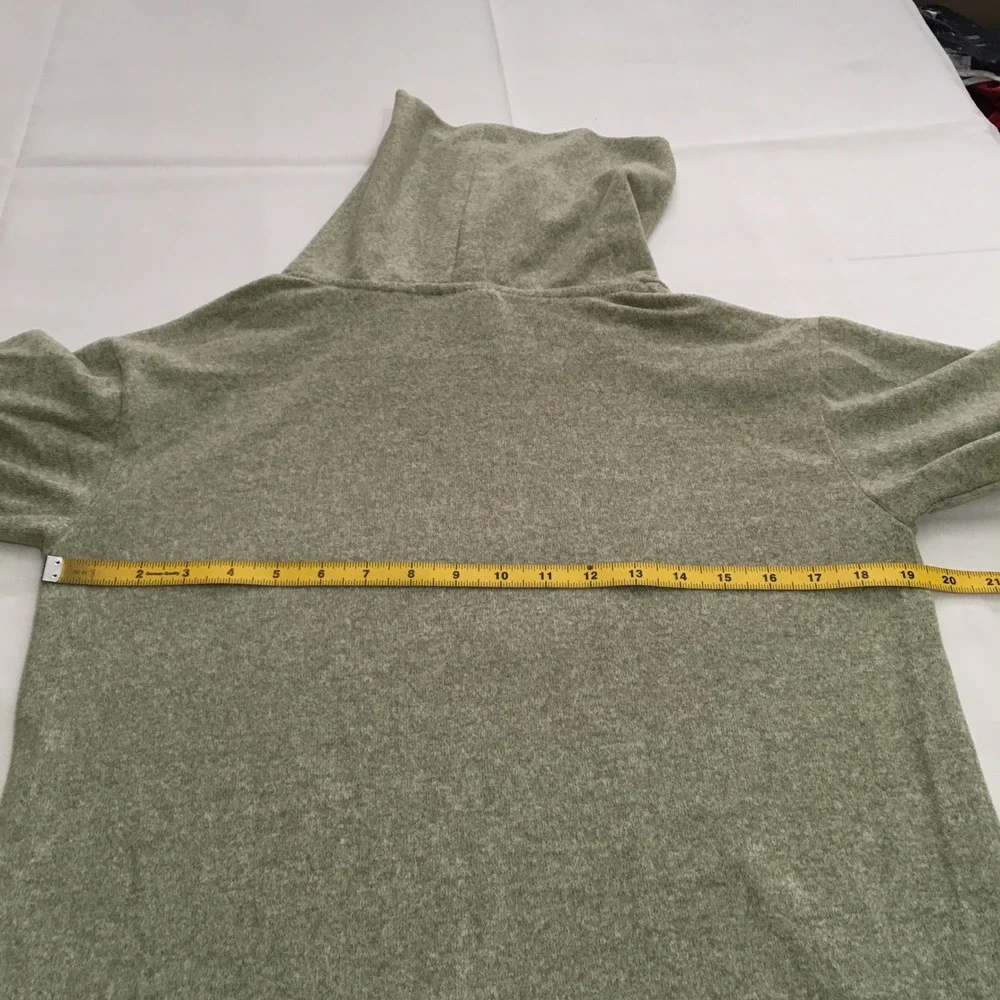 Maeve Anthropologie Tunic Sweater Women XS Sage Green Cowl Neck Long Sleeve